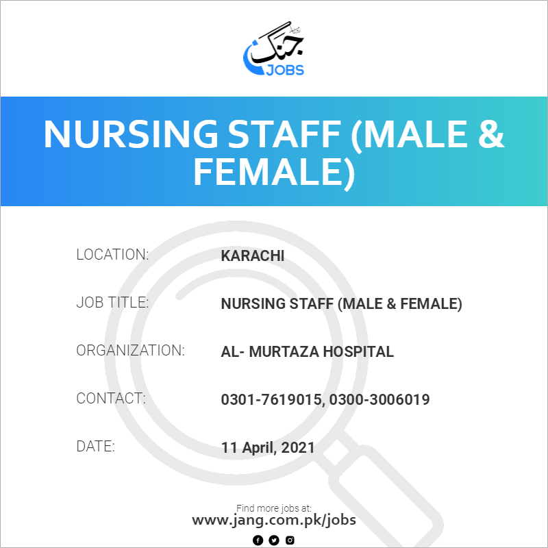Nursing Staff (Male & Female)