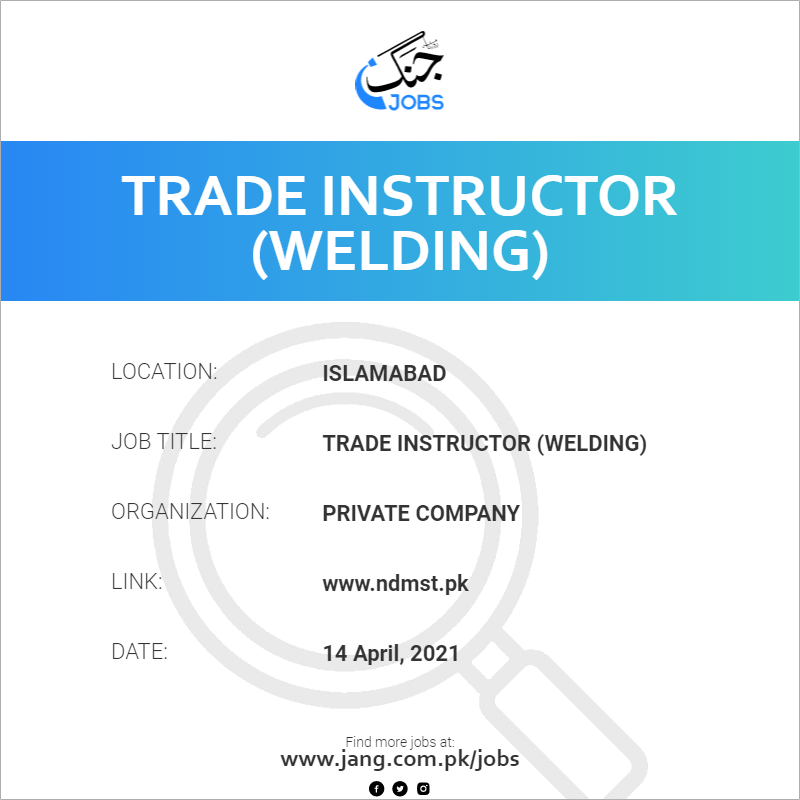 Trade Instructor (Welding)