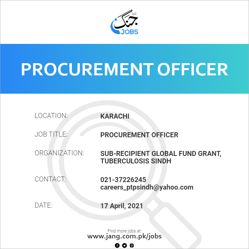 procurement-officer-job-sub-recipient-global-fund-grant-tuberculosis