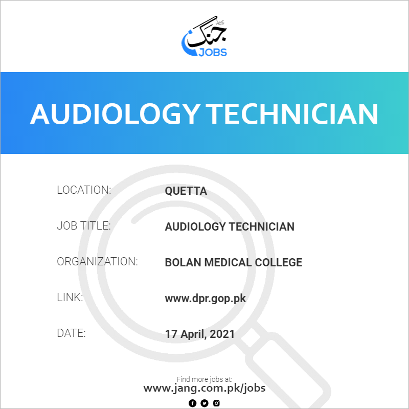 Audiology Technician (B-12)