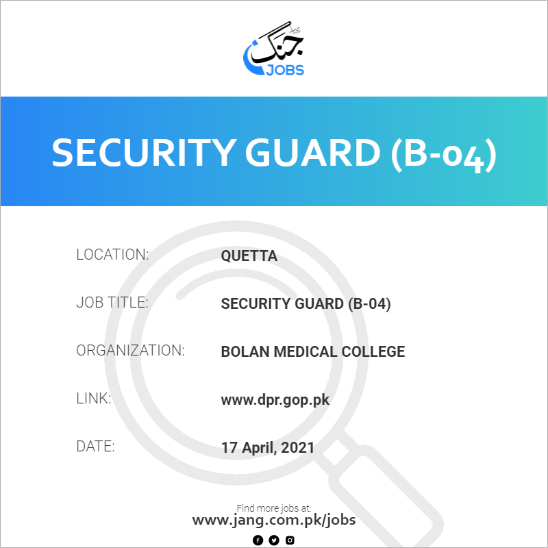 Security Guard (B-04)