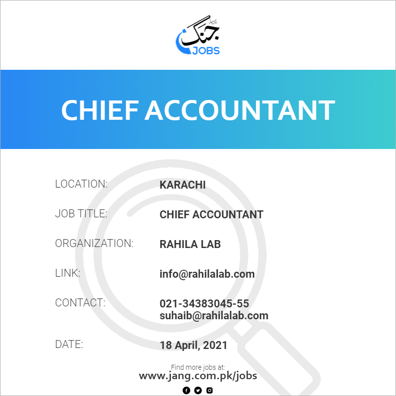 Chief Accountant