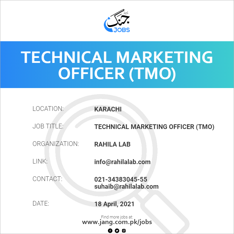 Technical Marketing Officer (TMO)