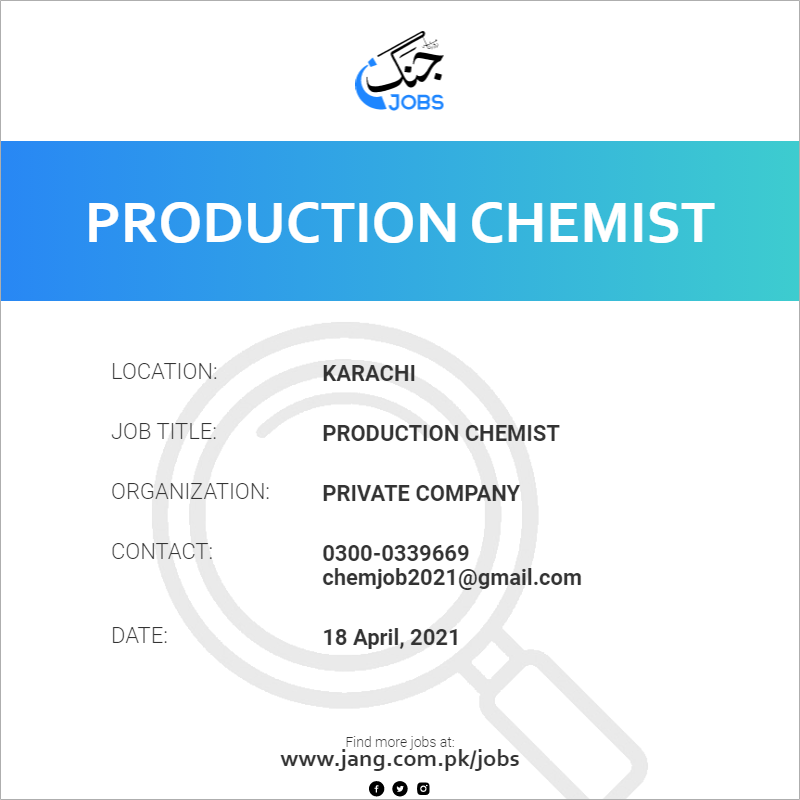 Production Chemist