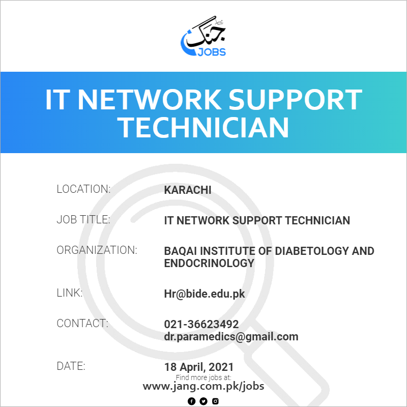 IT Network Support Technician