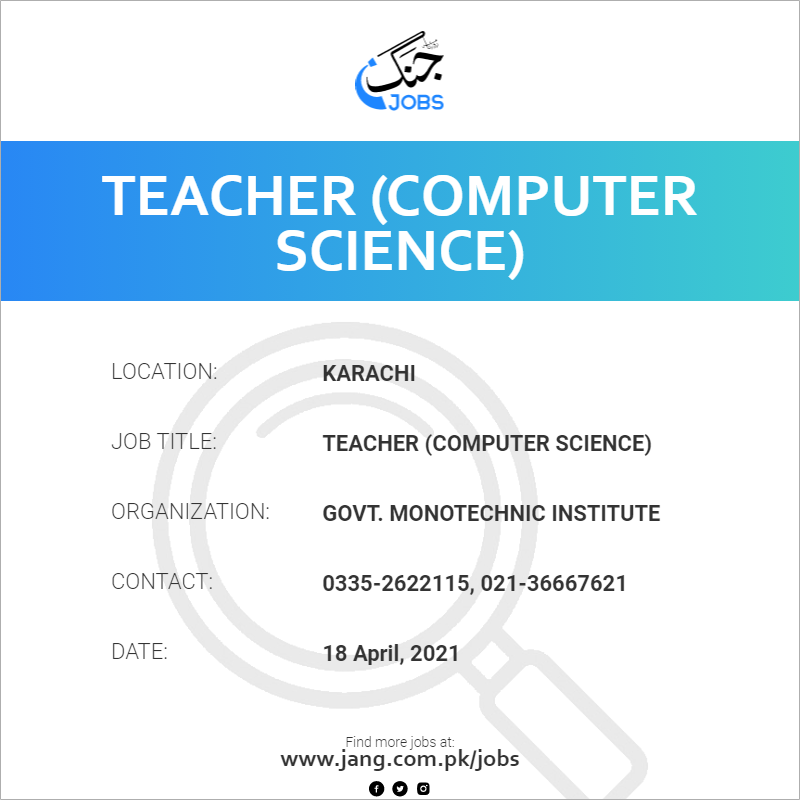 Teacher (Computer Science)