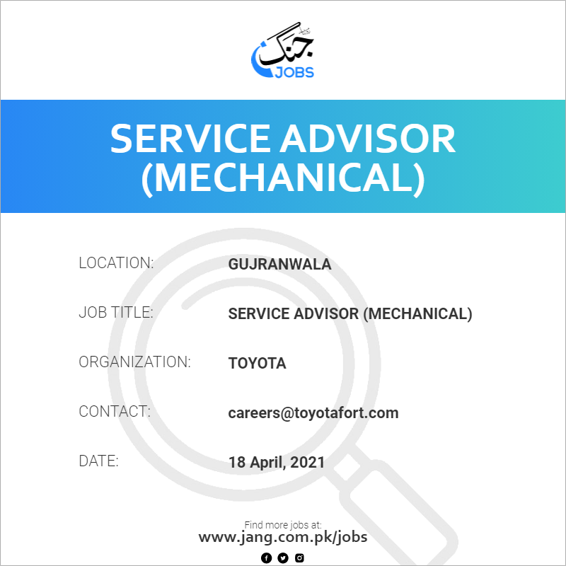 Service Advisor (Mechanical)