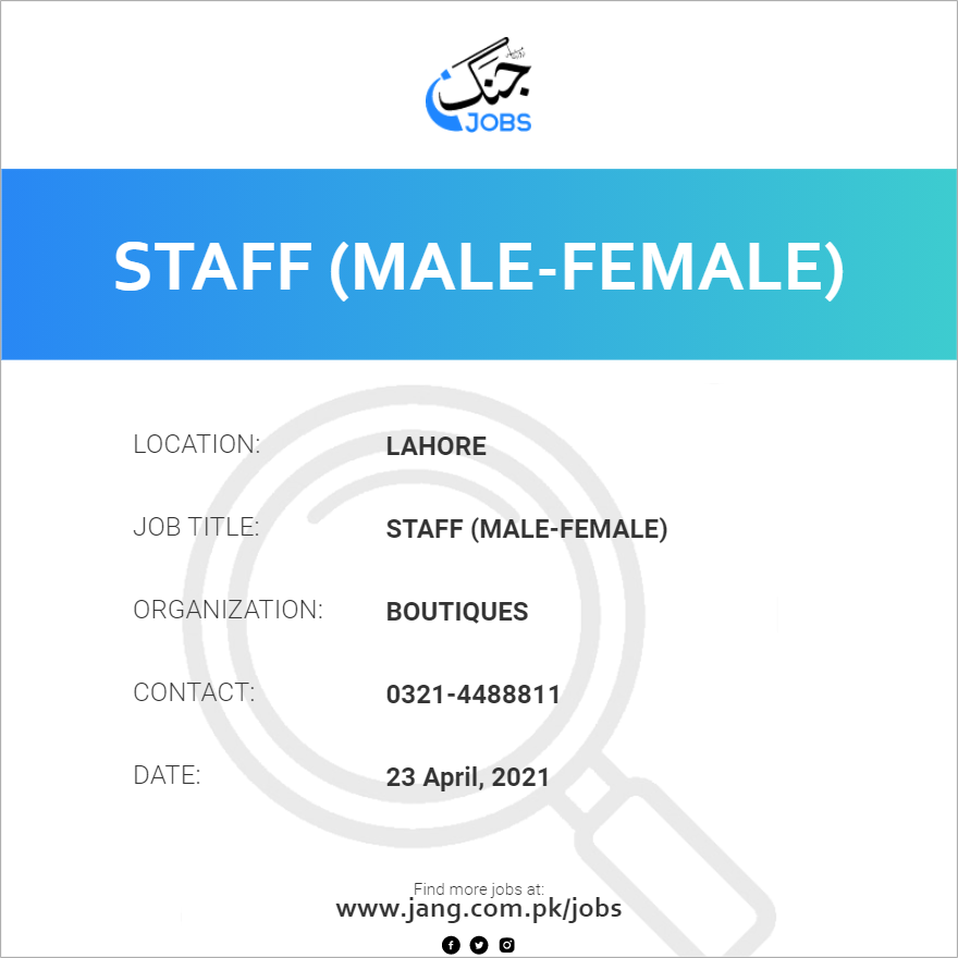 Staff (Male-Female)