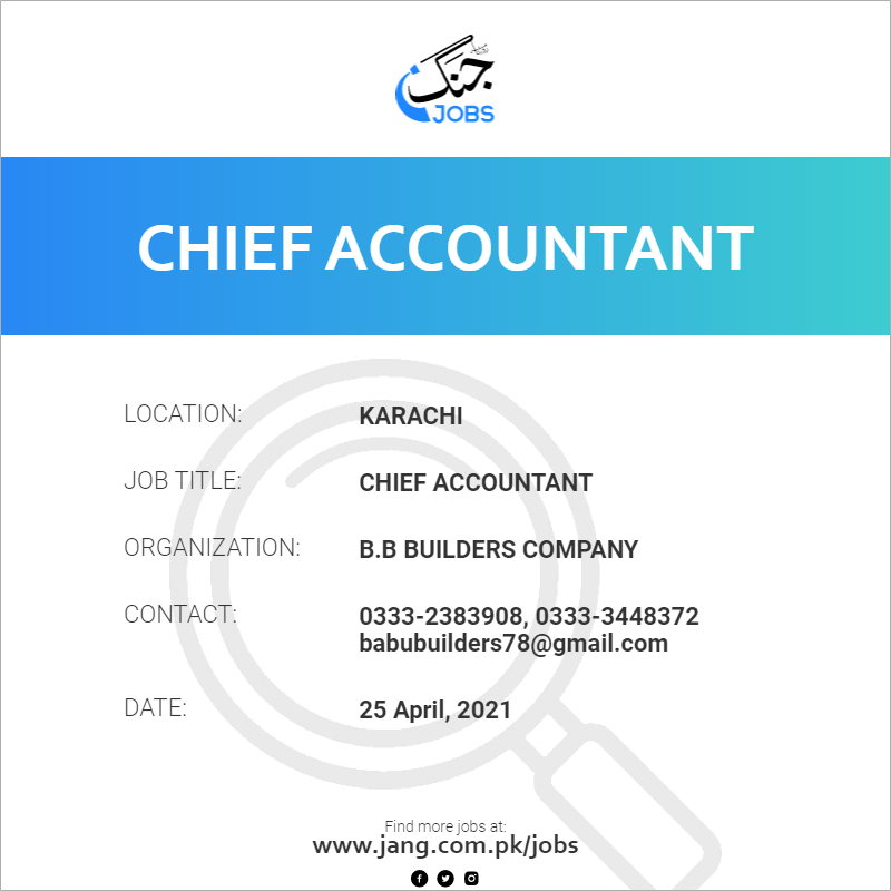 Chief Accountant 