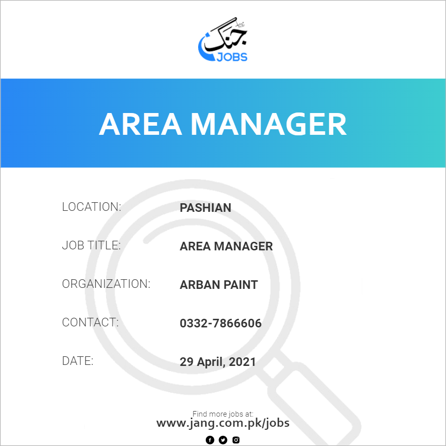 Area Manager