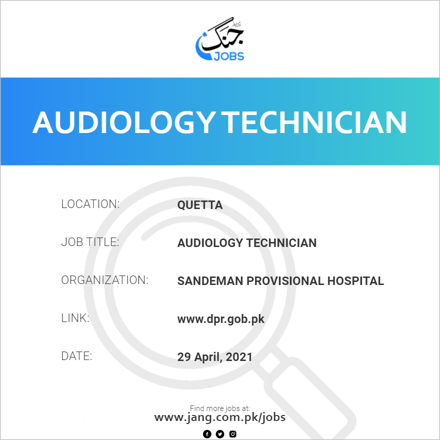 Audiology Technician
