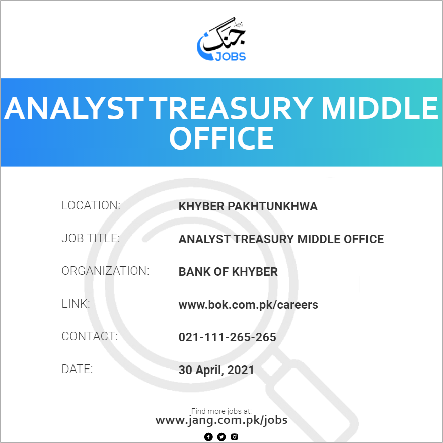 Analyst Treasury Middle Office