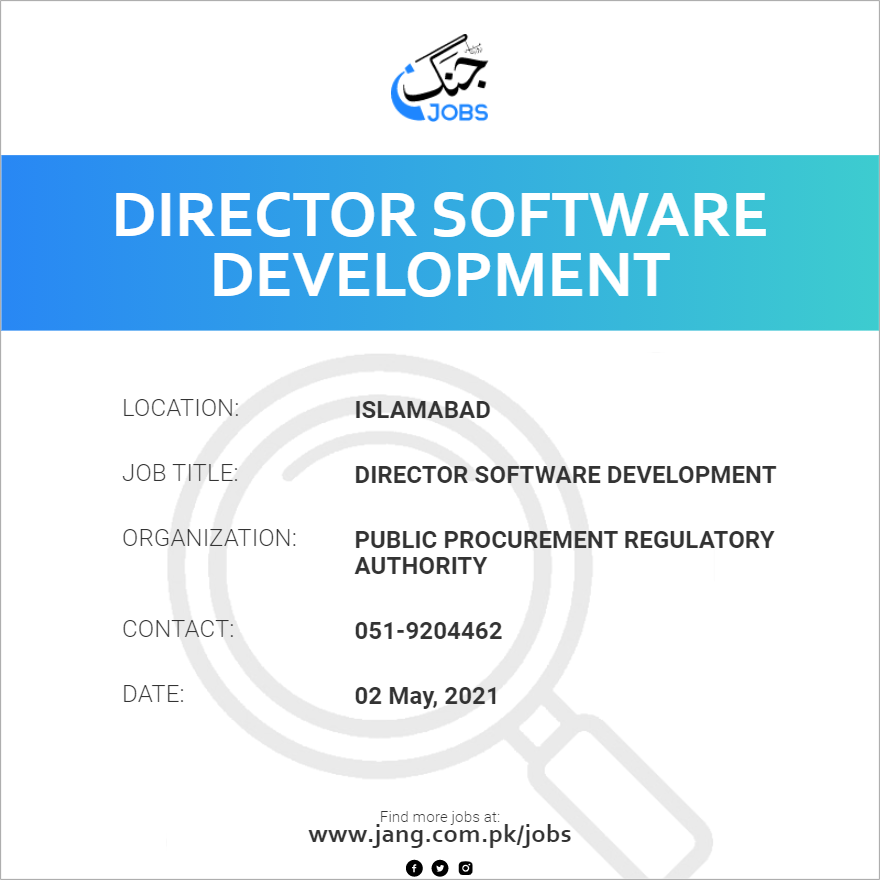 Director Software Development 