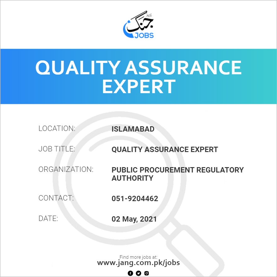 Quality Assurance Expert