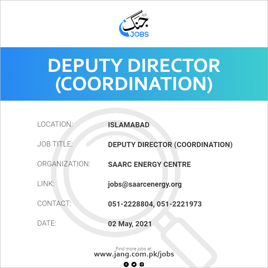 Deputy Director (Coordination)