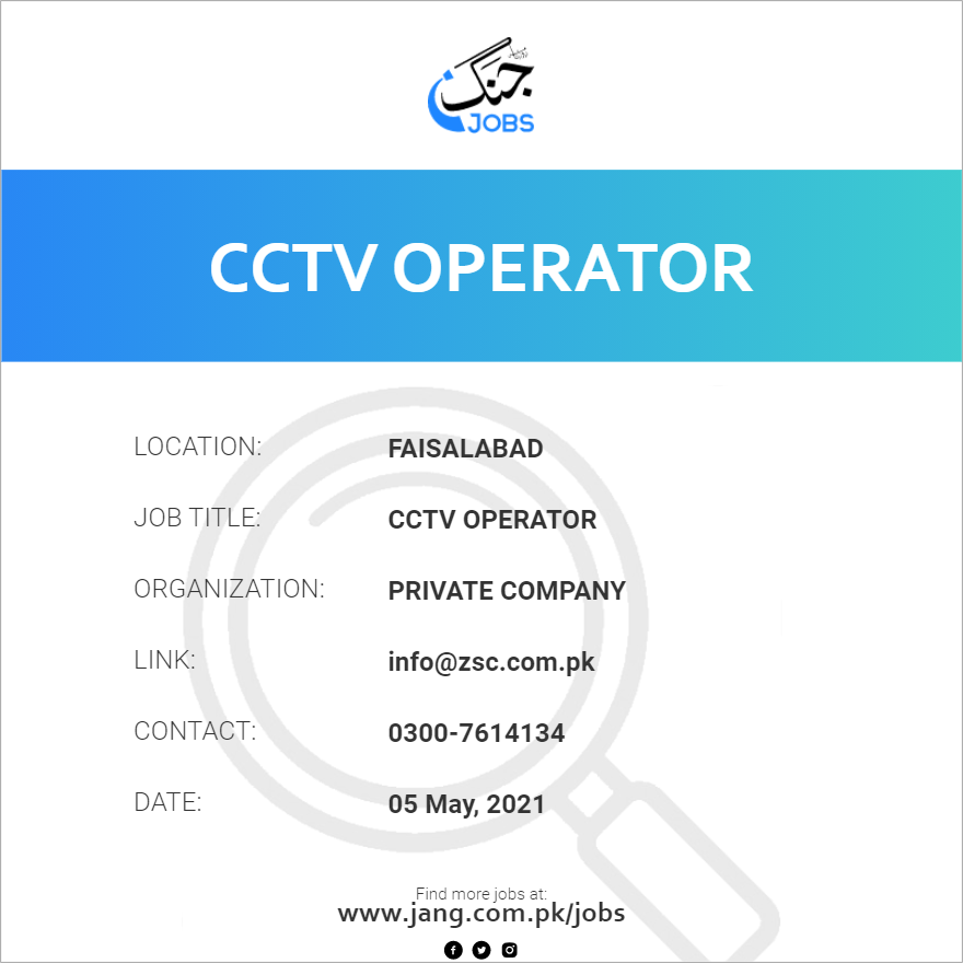 CCTV Operator