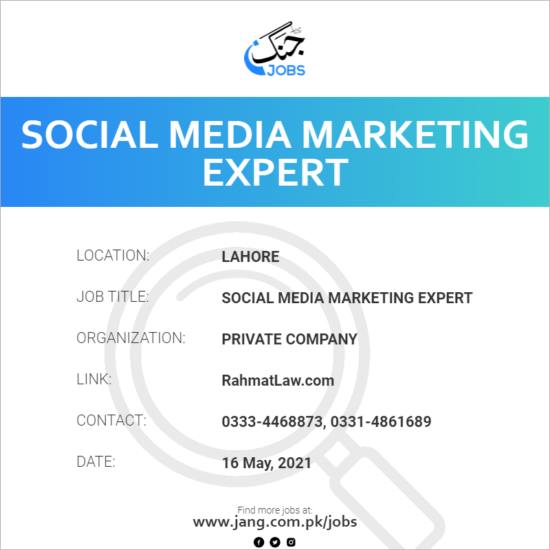 Social Media Marketing Expert