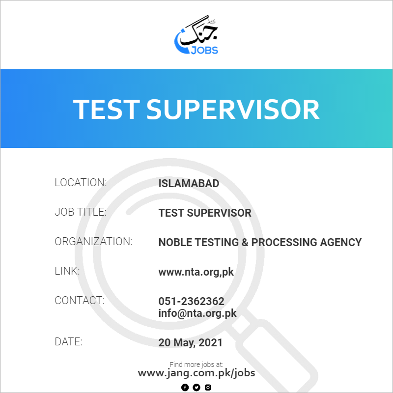 Test Supervisor