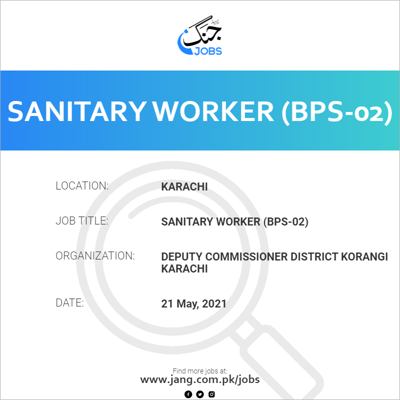 Sanitary Worker (BPS-02)