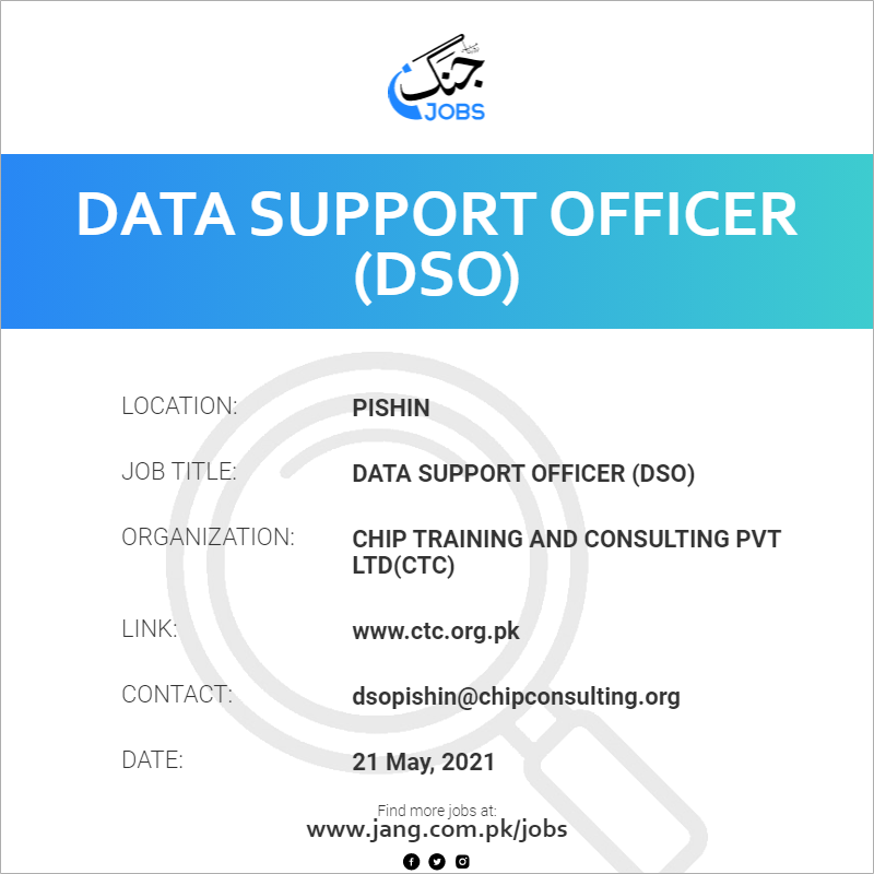 Data Support Officer (DSO)