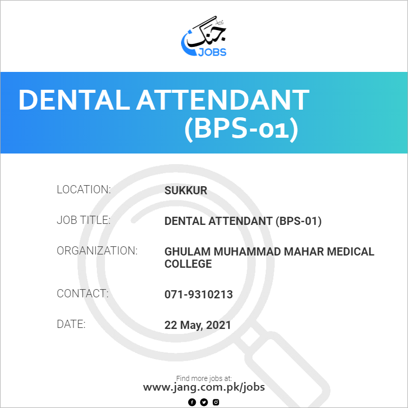 Dental Attendant (BPS-01)