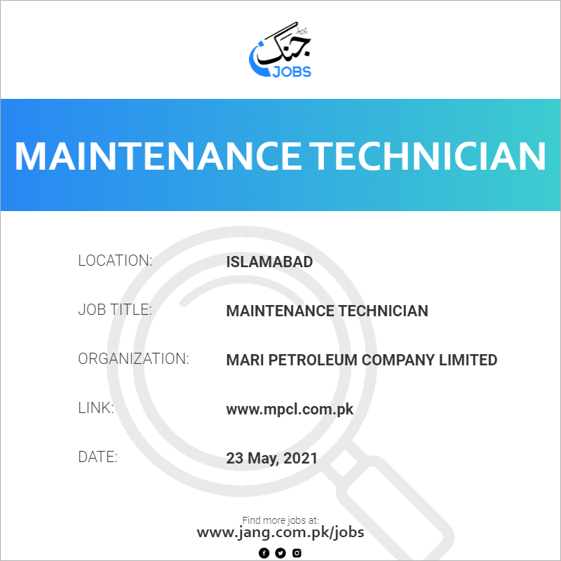 Maintenance Technician