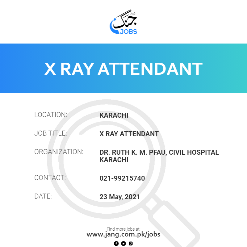 X Ray Attendant