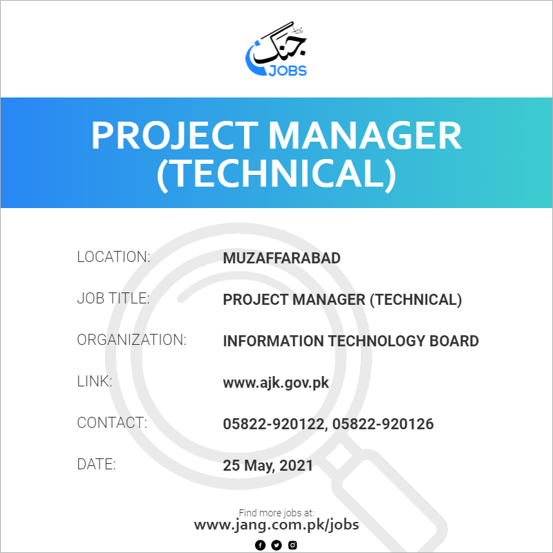 Project Manager (Technical)