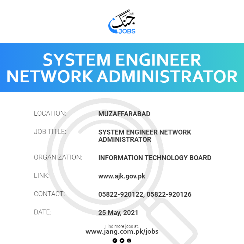 System Engineer Network Administrator