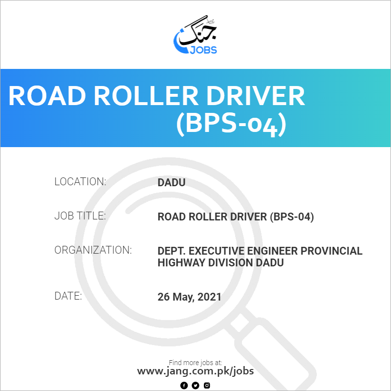 Road Roller Driver (BPS-04)