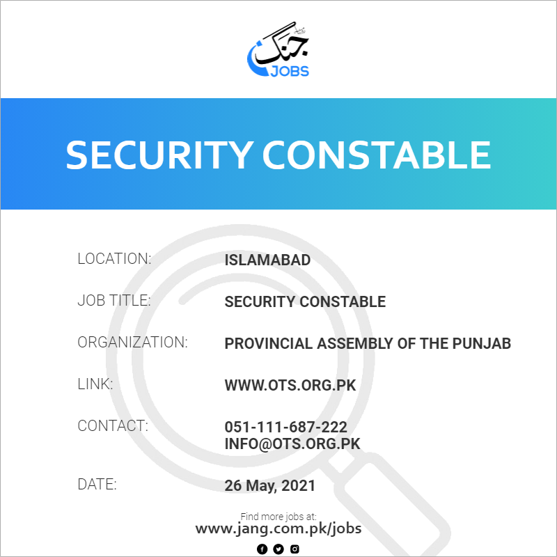 Security Constable