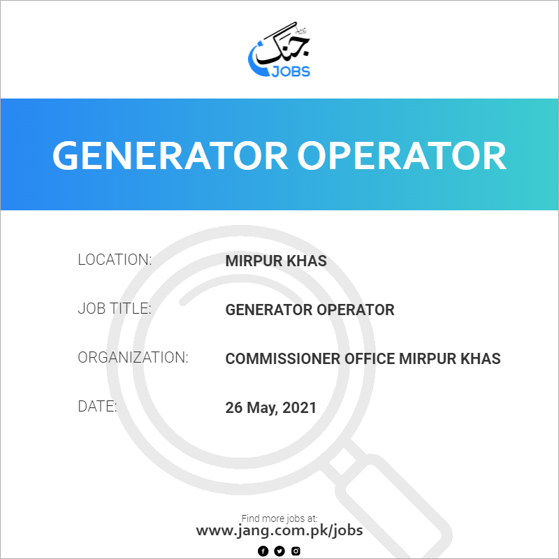 Generator Operator