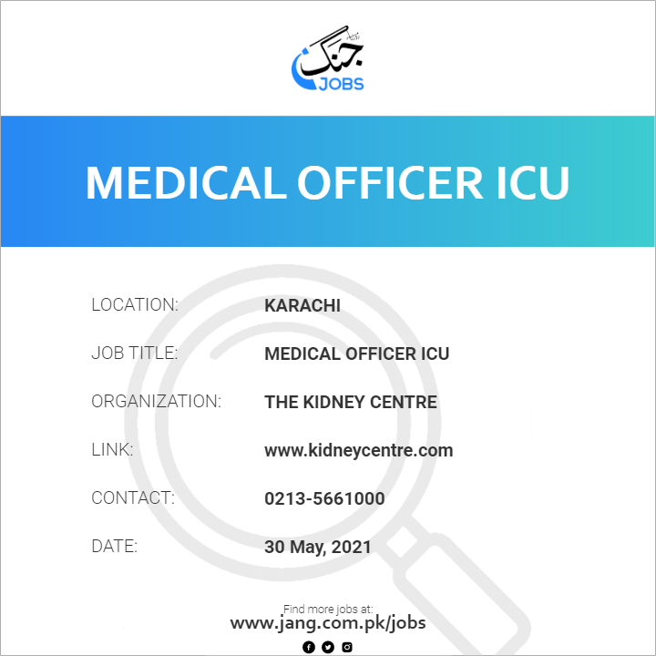 Medical Officer ICU
