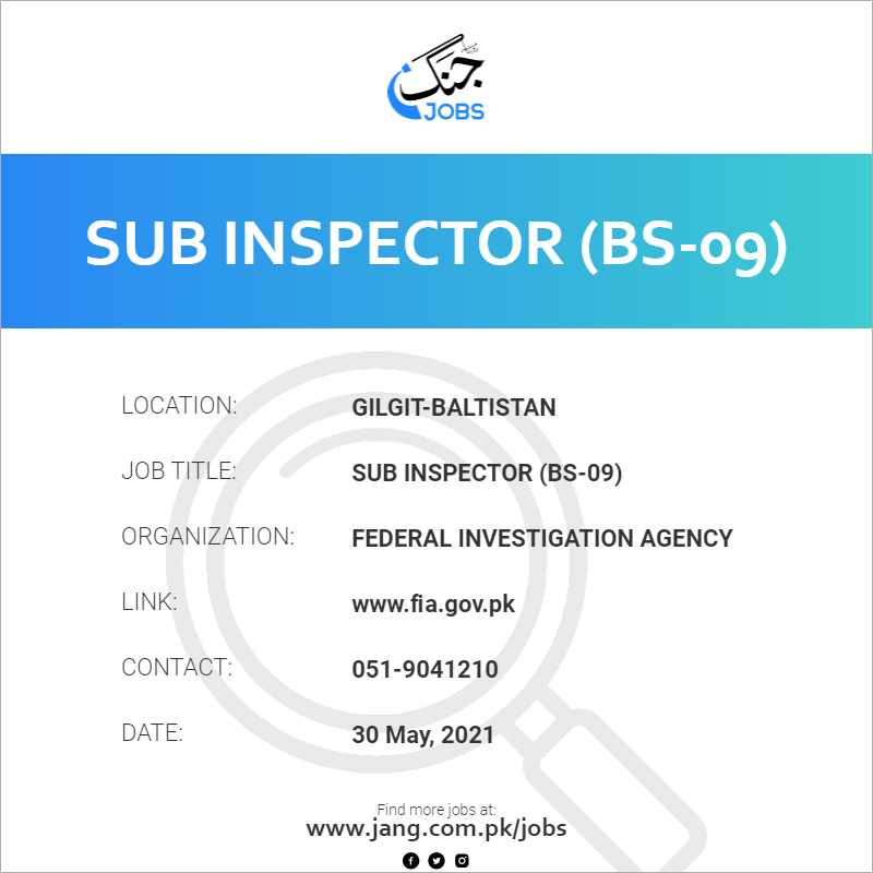 Sub Inspector (BS-09)
