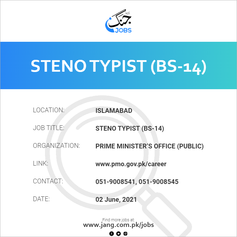 Steno Typist (BS-14)