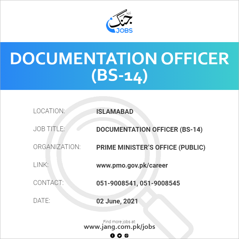 Documentation Officer (BS-14)