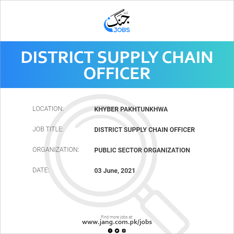 District Supply Chain Officer