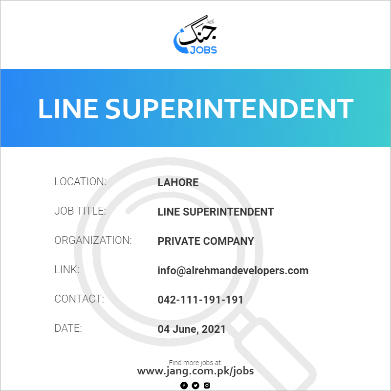 Line Superintendent