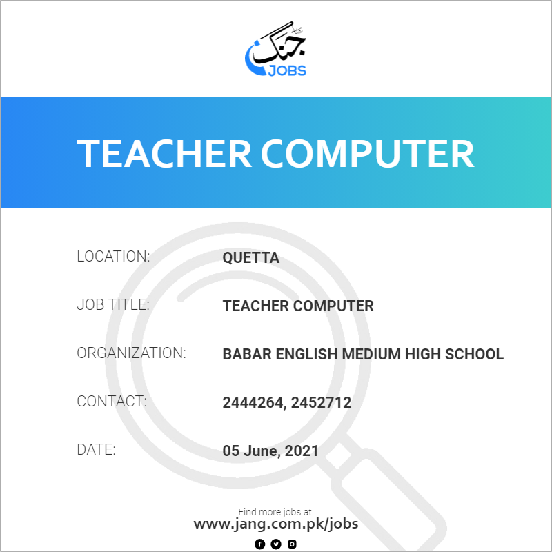 Teacher Computer