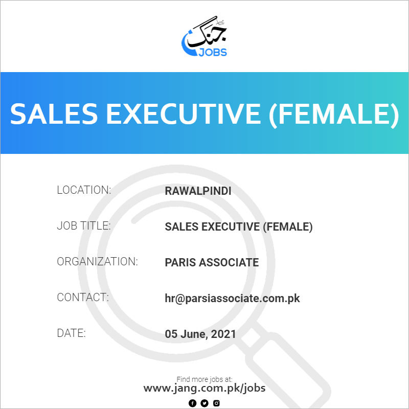 Sales Executive (Female)