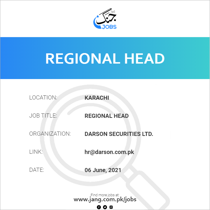 Regional Head