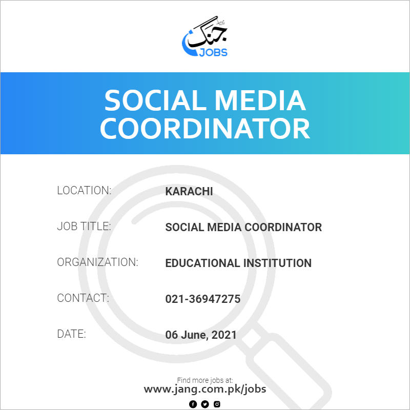 Social Media Coordinator 