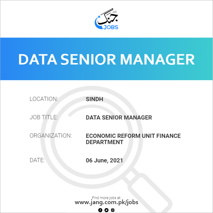 Data Senior Manager