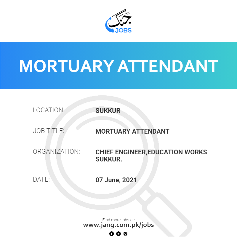 Mortuary Attendant