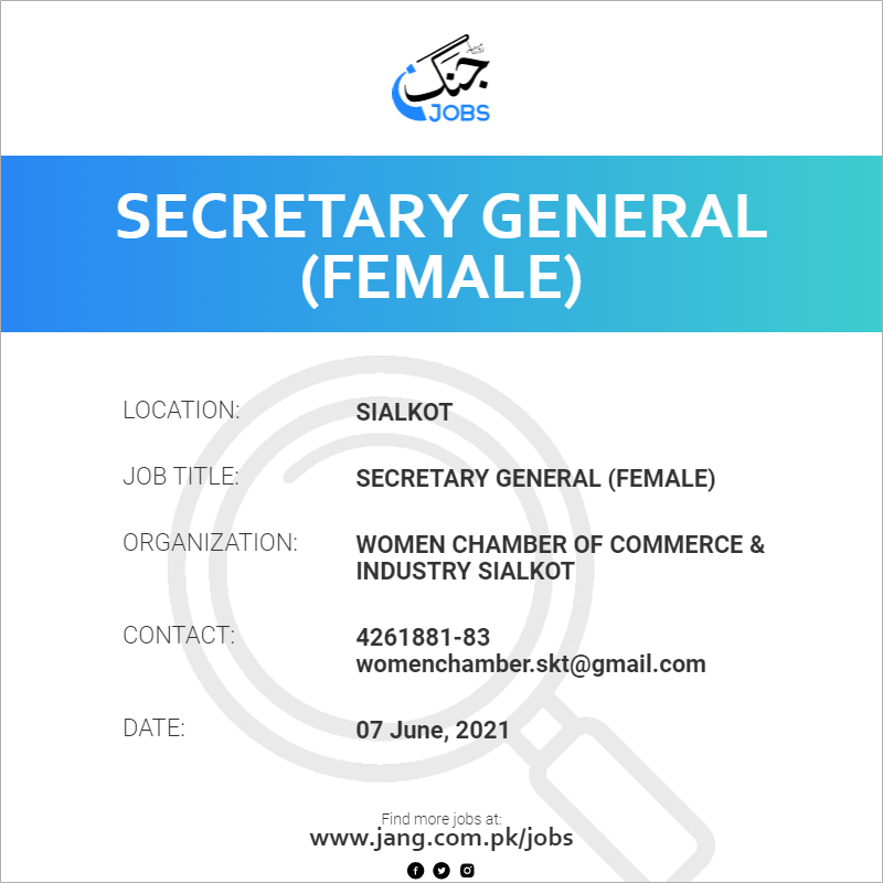 Secretary General (Female)