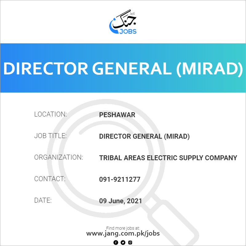 Director General (MIRAD)