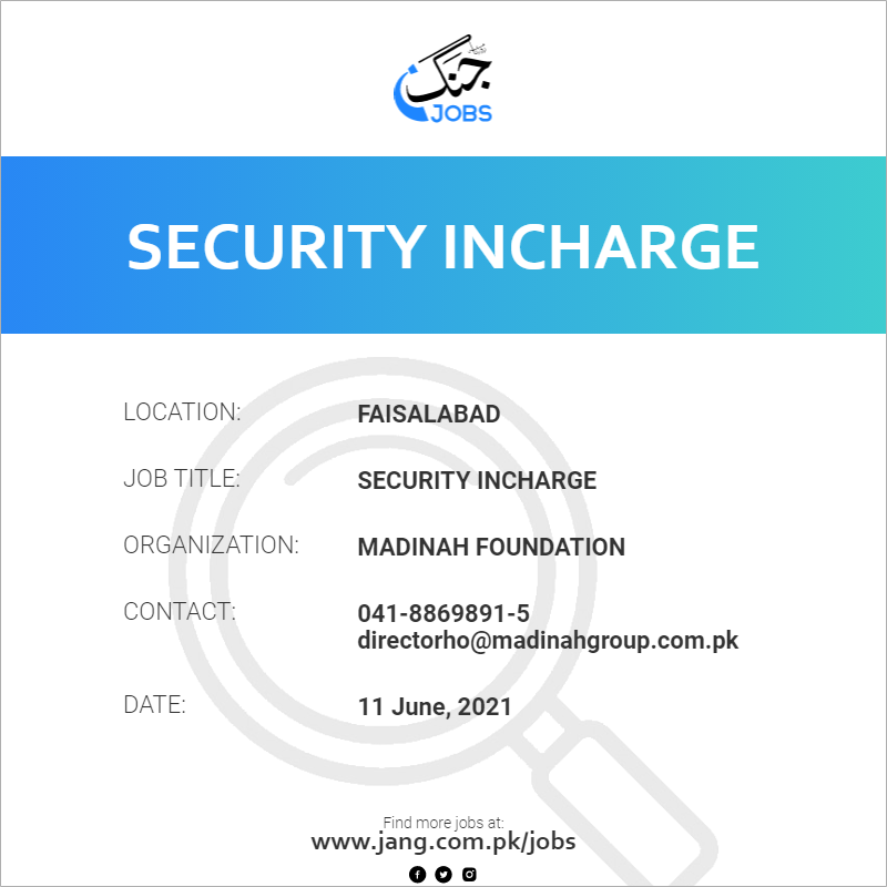 Security Incharge