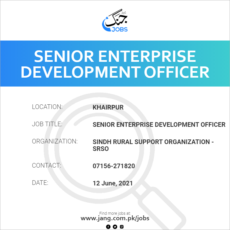 Senior Enterprise Development Officer