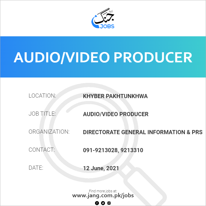 Audio/Video Producer