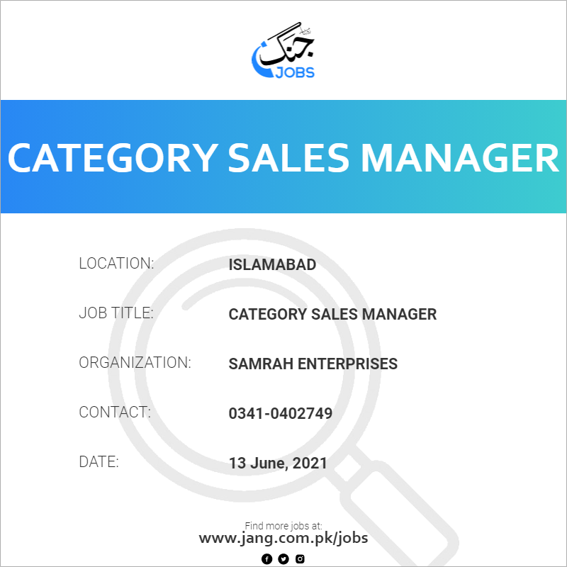 Category Sales Manager